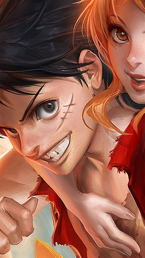 One Piece Nami And Luffy Wallpaper