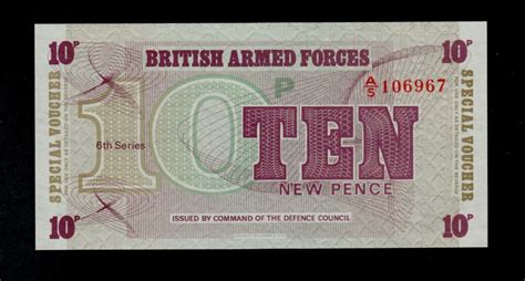 MAREA BRITANIE Bancnota 10 New Pence 1972 P M48 UNC Necirculata