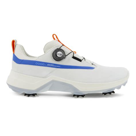 Golf Biom G5 Boa Mens Golf Shoe Whiteblue 12 M Ecco Spiked National Club Golfer