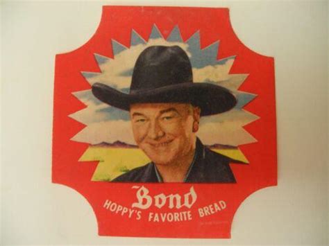 1950s Hopalong Cassidy Bond Bread Hoppys Favorite Original Label 2 4550585880