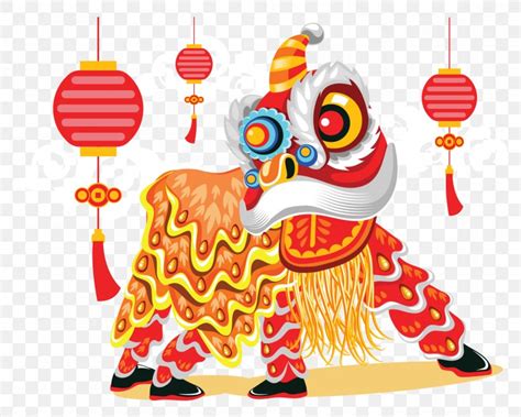 Lion Dance Chinese New Year Illustration PNG 1500x1200px China Art