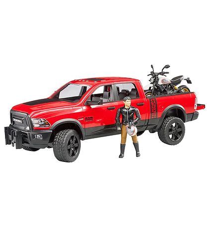 bruder car ram   ducati scrambler motorcycle