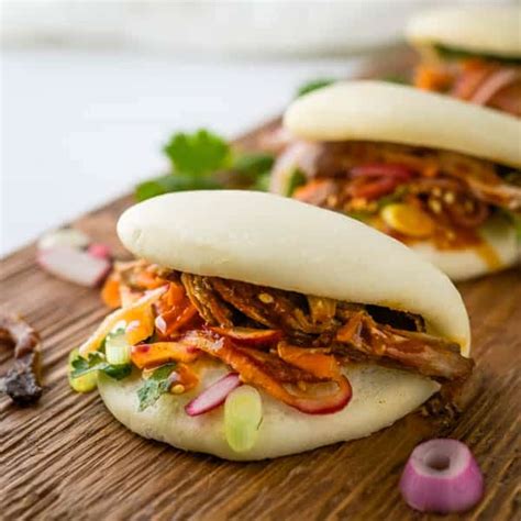 Tangy Asian BBQ Pulled Pork Buns Garlic Zest