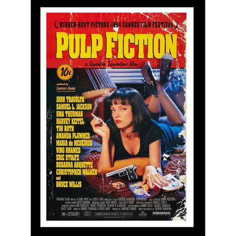 Quadro Poster Filme Pulp Fiction 25x35 Cm Submarino