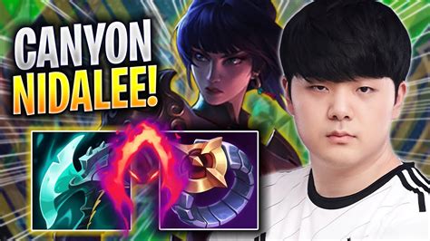 Canyon Is So Clean With Nidalee Dk Canyon Plays Nidalee Jungle Vs