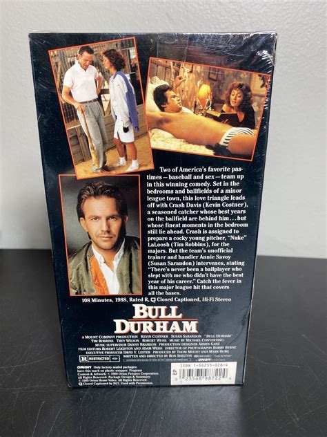 Bull Durham Vhs Kevin Costner Susan Sarandon 1988 Factory Sealed 1st Release Ebay