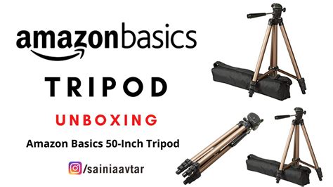 Unboxing Amazon Basics 50 Inch Lightweight Tripod With Bag YouTube