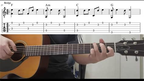 Mercy Shawn Mendes Easy Fingerstyle Guitar Playthough Lesson With