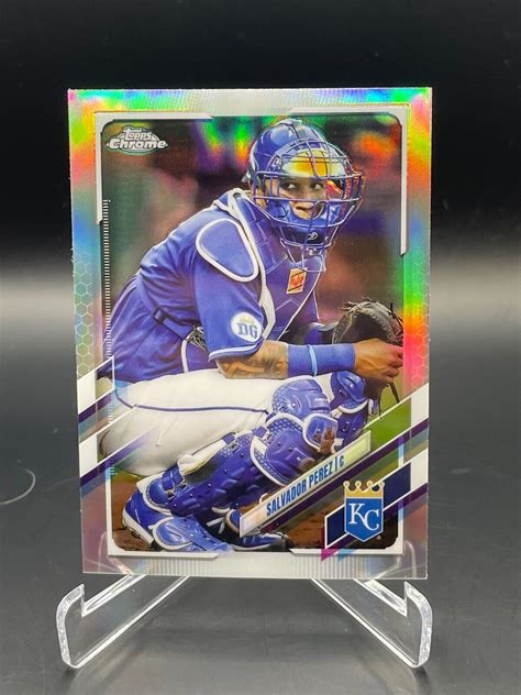 Topps Chrome Refractor Salvador Perez Kansas City Royals Ebay