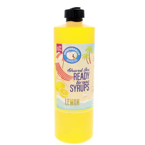 Hypothermias Lemon 16 Fl Oz Handcrafted Hawaiian Snow Cones Flavor