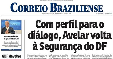 Capa Correio Braziliense Edi O Quinta De Janeiro De