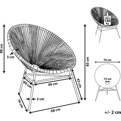 Balkonstuhl Türkis Rosa Polyrattan Spaghetti Optik Modern Mexikanischer