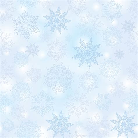 Snow Seamless Pattern Christmas Winter Holiday Background Vector