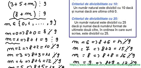 Clasa A Vi A Cap Divizibilitatea Nr Naturale Criterii De