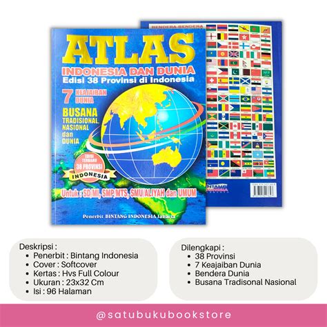 Jual Buku Atlas Terbaru Buku Atlas Indonesia Dan Dunia Lengkap 38