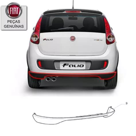 Moldura Spoiler Traseiro Fiat Novo Palio Sporting Original Mebuscar