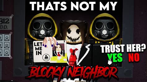 Thats Not My Blocky Neighbor Full Walkthrough Roblox Youtube