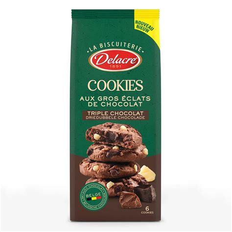 Delacre Cookie Triple Chocolat 136 Gr Delhaize