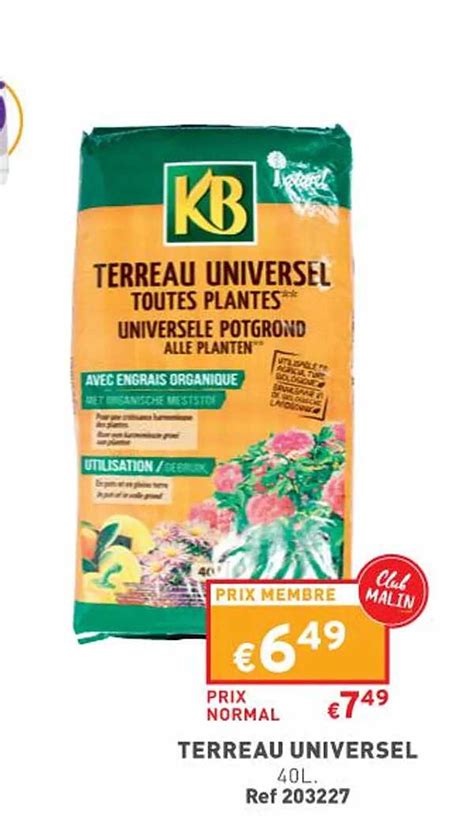 Promo Terreau Universel Chez Trafic Icatalogue Fr