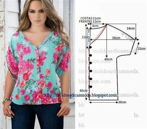 Blusa FÁcil De Fazer 26 Moldes Moda Por Medida Padrões De Costura