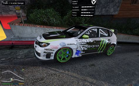 Ken Block Livery 2008 Gymkhana Subaru Impreza Wrx Sti Gta5