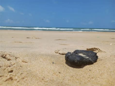 Praias do Ceará são atingidas por manchas de óleo informa Semace