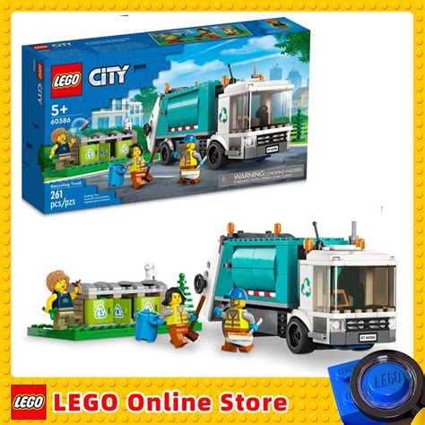 Lego City Recycling Truck Samochodzik Zestaw Z Pojemnikami Do