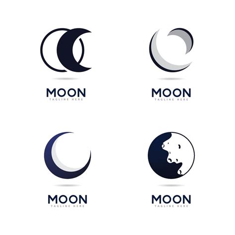 Moon logo vector icon design template 7696828 Vector Art at Vecteezy