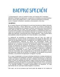 BIOPROSPECCIÓN en México Docsity