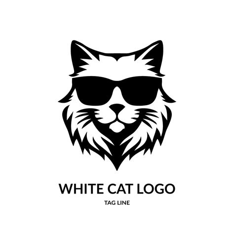 White Cat Logo Template - MasterBundles