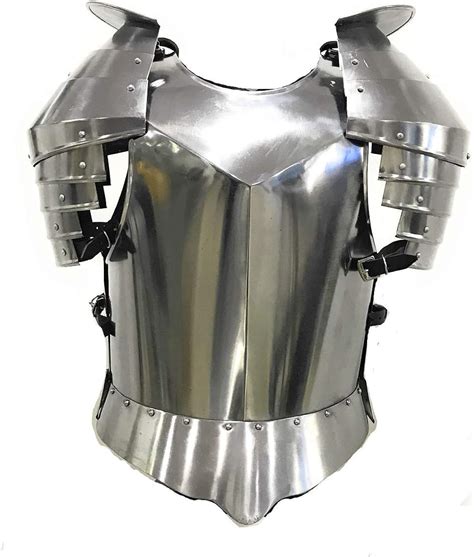 Medieval Mens Shoulder Guard Steel Breastplate One Size Fits Most