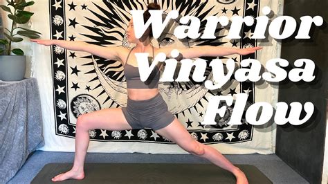 45 Min Intermediate Vinyasa Yoga Challenging Warrior Yoga Flow Youtube