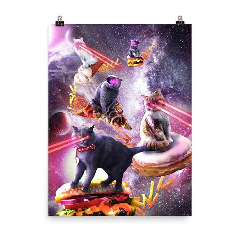 Space Laser Cat Wallpaper