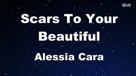 Scars To Your Beautiful - Alessia Cara Karaoke 【With Guide Melody ...