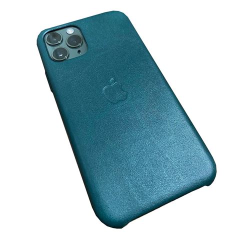 Iphone 11 Pro Max Apple Genuine Original Leather Cover Case Forest Green