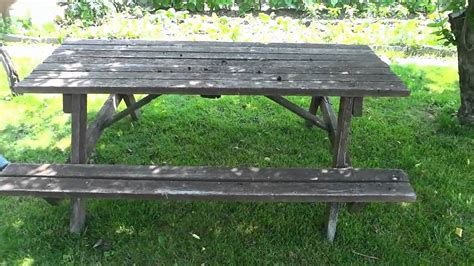 Turning An Old Picnic Table Into A Workbench Easy Diy Project Youtube