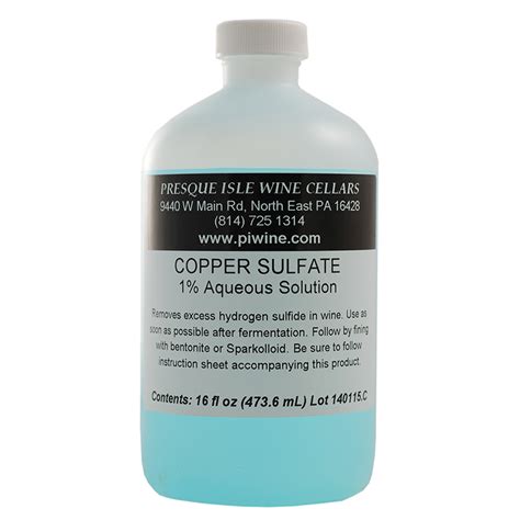 Copper Sulfate, Liquid 1% Solution