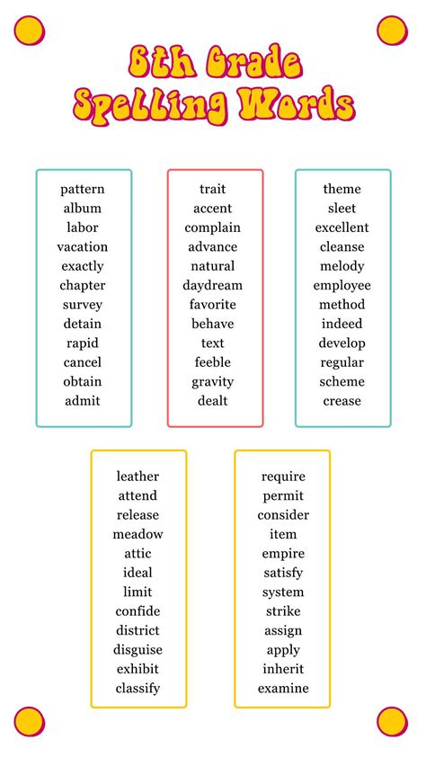 19 Sight Words Worksheets 5th Grade 6th Grade Spelling Words Grade