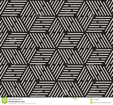 Vector Seamless Geometric Pattern Simple Abstract Lines Lattice Stock Illustration