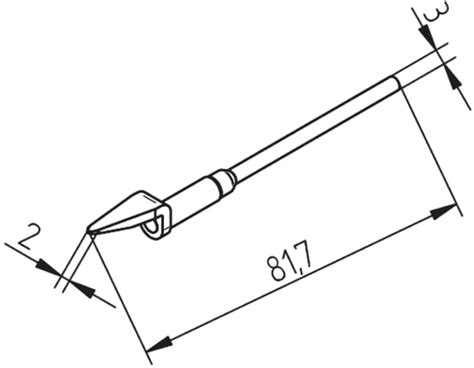 452MDLF020 Ersa Punta De Pistola Desoldadora Ersa 452MDLF020 De 2mm