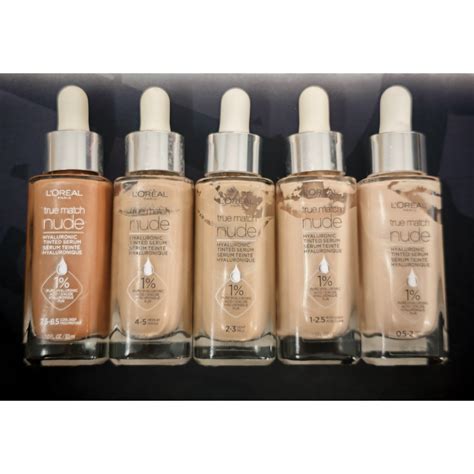 L Oreal Paris True Match Nude Hyaluronic Tinted Serum Foundation With 1