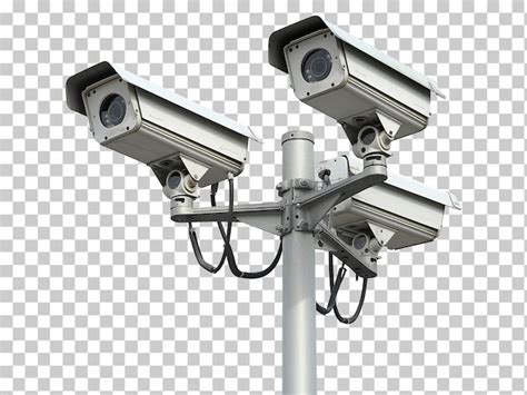 C Meras De Cctv Isoladas Em Fundo Transparente Png Psd Psd Premium