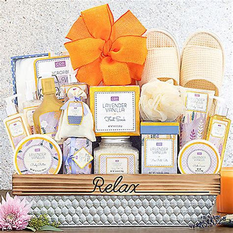 Luxurious Lavender Vanilla Spa T Basket At T Baskets Etc