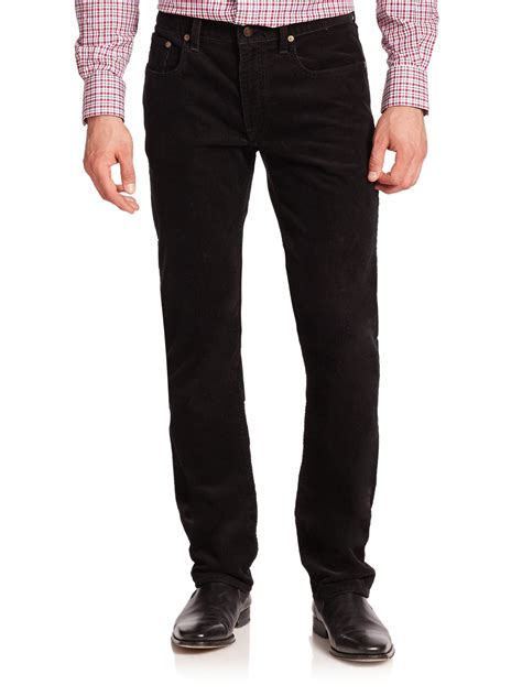 Lyst Polo Ralph Lauren Varick Slim Straight Stretch Corduroy Pant In