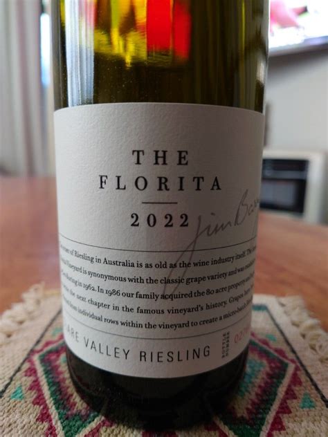 2022 Jim Barry Riesling The Florita Australia South Australia Mount