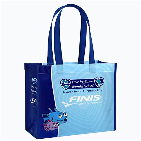 Custom Full Color Laminated Non Woven Promotional Tote Bag 115x95x5