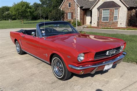 For Sale 1964 1 2 Ford Mustang Convertible Red 260ci V8 3 Speed Auto — Stangbangers