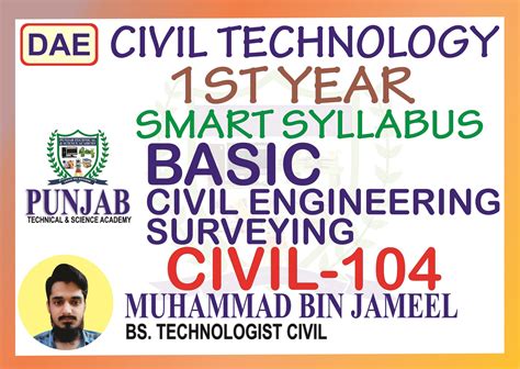 Smart Syllabus Dae Civil Technology 1st Year Basic Civil