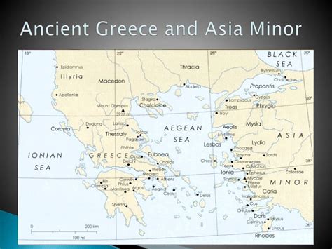 Asia Minor Ancient Greece Map