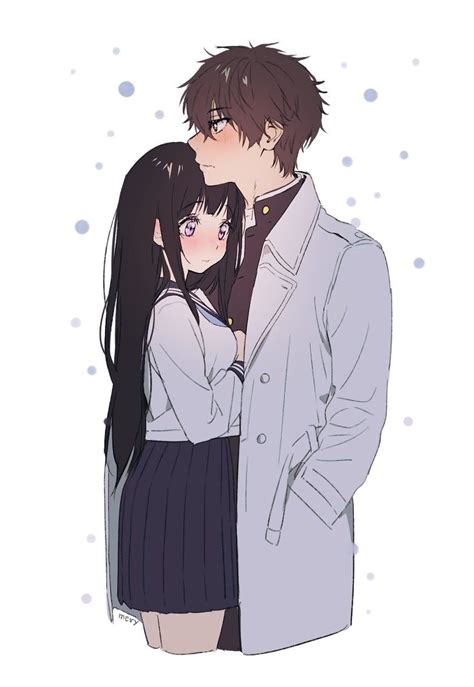 Oreki X Chitanda Hyouka Credits To The Artist Beijo Anime